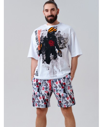 Шорты текстильные плавательные для мужчин, длинные разноцветный