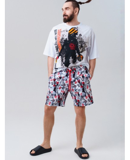 Шорты текстильные плавательные для мужчин, длинные разноцветный