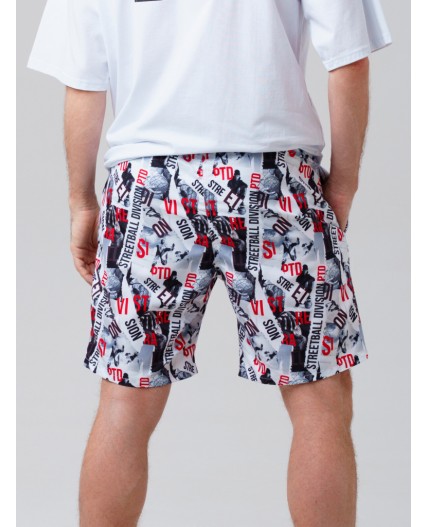 Шорты текстильные плавательные для мужчин, длинные разноцветный