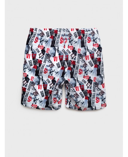 Шорты текстильные плавательные для мужчин, длинные разноцветный