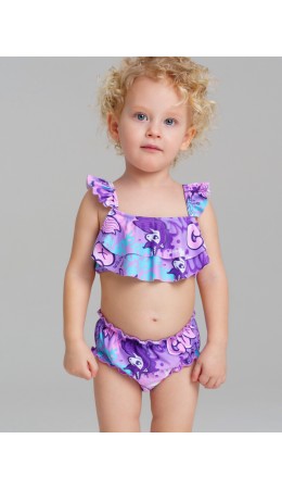 Плавки детские трикотажные для девочек разноцветный