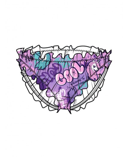 Плавки детские трикотажные для девочек разноцветный