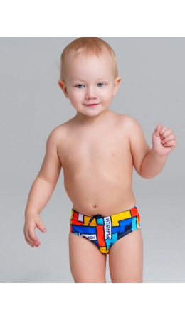 Плавки детские трикотажные для мальчиков разноцветный