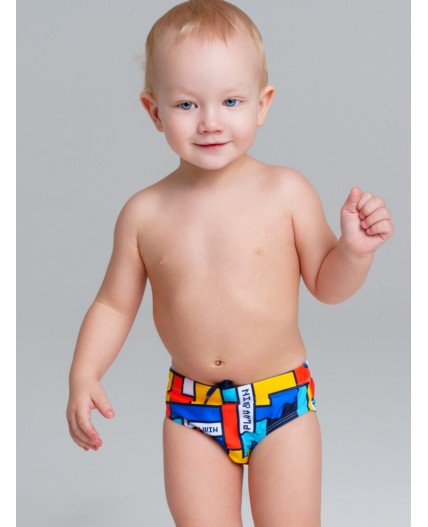 Плавки детские трикотажные для мальчиков разноцветный