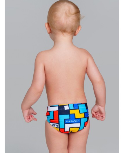 Плавки детские трикотажные для мальчиков разноцветный