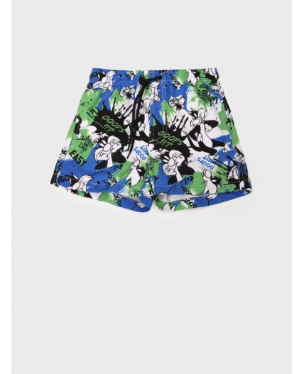 Шорты текстильные плавательные для мальчиков, средней длины разноцветный