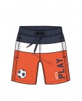 Шорты текстильные плавательные для мальчиков, средней длины тёмно-синий,белый,оранжевый