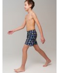 Шорты текстильные плавательные для мальчиков, средней длины разноцветный