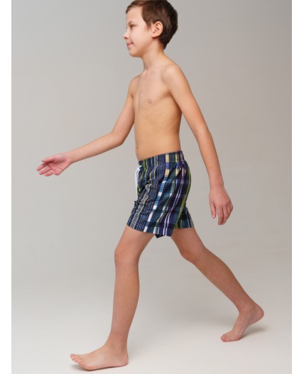 Шорты текстильные плавательные для мальчиков, средней длины разноцветный