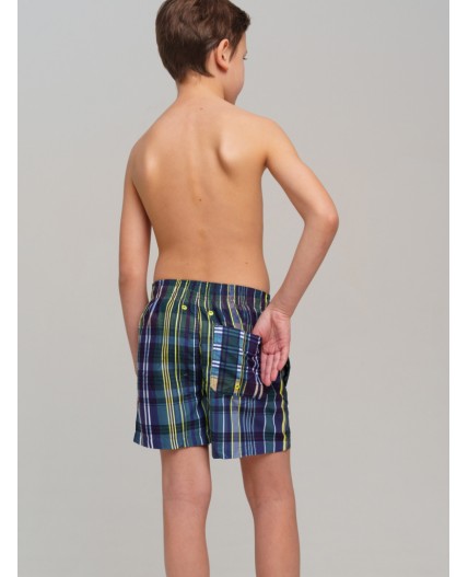 Шорты текстильные плавательные для мальчиков, средней длины разноцветный
