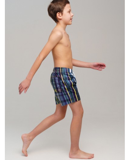 Шорты текстильные плавательные для мальчиков, средней длины разноцветный