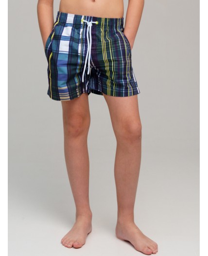 Шорты текстильные плавательные для мальчиков, средней длины разноцветный