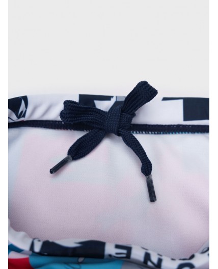 Плавки-шорты детские трикотажные для мальчиков, средней длины разноцветный