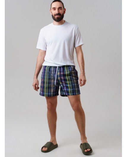 Шорты текстильные плавательные для мужчин, средней длины разноцветный