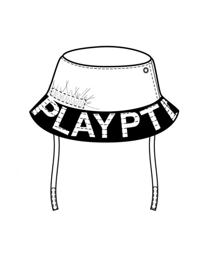 Панама текстильная для девочек белый,черный