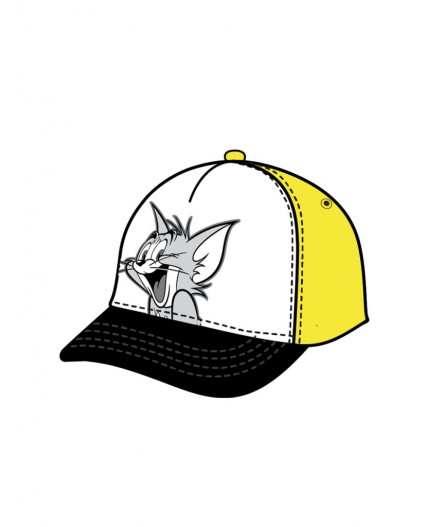 Кепка трикотажная для мальчиков жёлтый,черный,белый