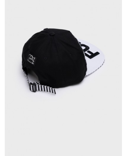 Кепка текстильная для девочек черный,белый