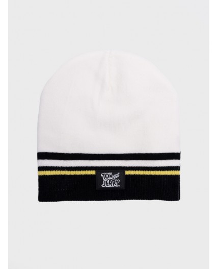 Шапка трикотажная для девочек белый,черный,коричневый