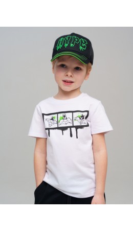 Кепка текстильная для мальчиков черный,зеленый