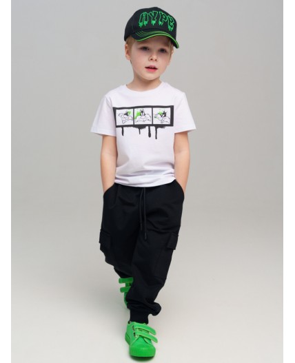 Кепка текстильная для мальчиков черный,зеленый