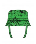 Панама текстильная для мальчиков зеленый,черный