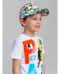 Кепка текстильная для мальчиков разноцветный