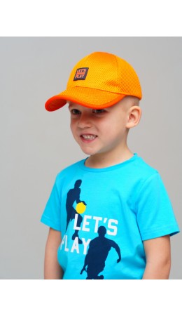 Кепка текстильная для мальчиков оранжевый