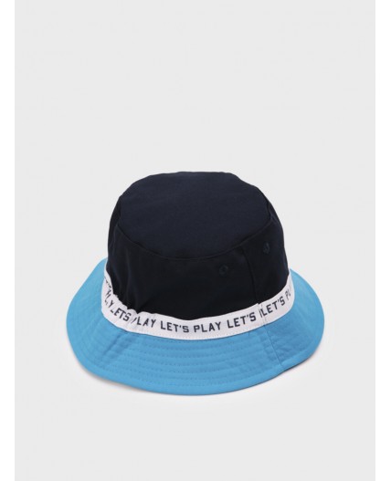 Панама текстильная для мальчиков тёмно-синий,голубой,белый