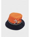 Панама текстильная для мальчиков оранжевый,тёмно-синий