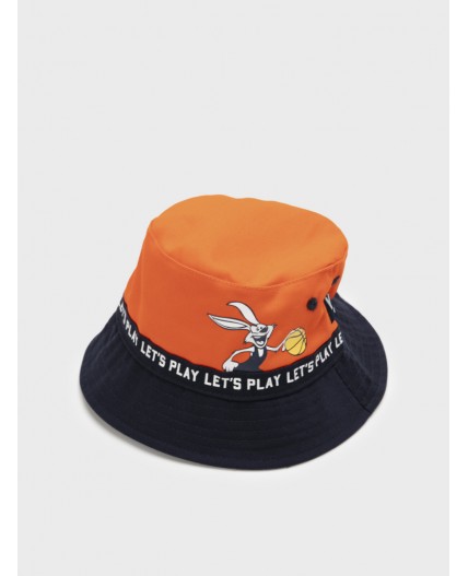 Панама текстильная для мальчиков оранжевый,тёмно-синий
