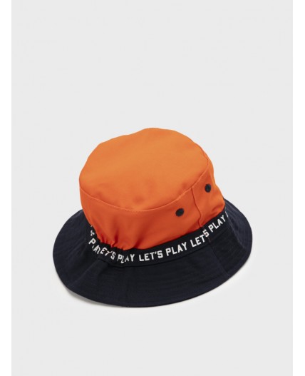 Панама текстильная для мальчиков оранжевый,тёмно-синий