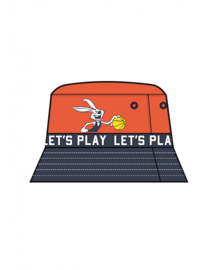 Панама текстильная для мальчиков оранжевый,тёмно-синий