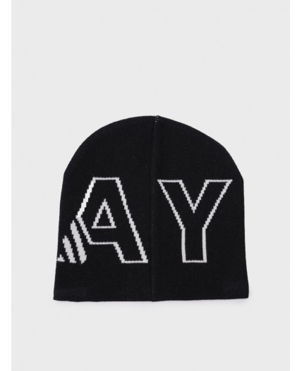 Шапка трикотажная для девочек черный,белый