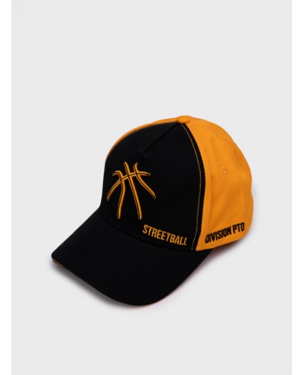 Кепка текстильная для мальчиков оранжевый,черный