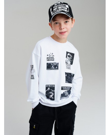 Кепка текстильная для мальчиков черный,белый