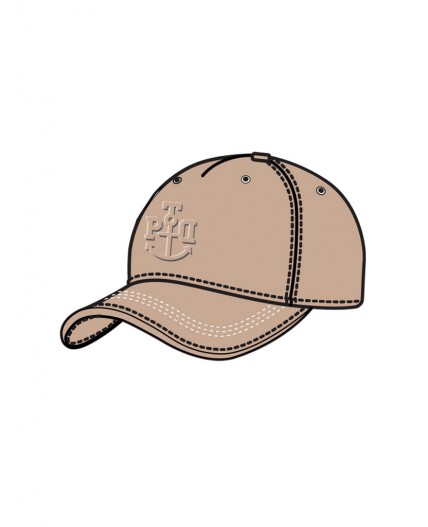 Кепка текстильная для мальчиков бежевый