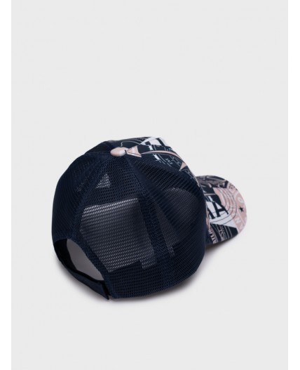 Кепка текстильная для мальчиков тёмно-синий,белый,бежевый