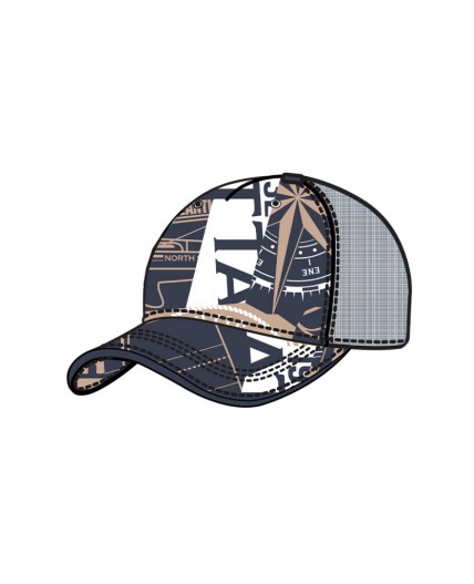 Кепка текстильная для мальчиков тёмно-синий,белый,бежевый