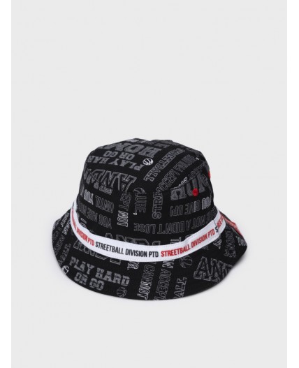 Панама текстильная для мальчиков черный,белый,красный