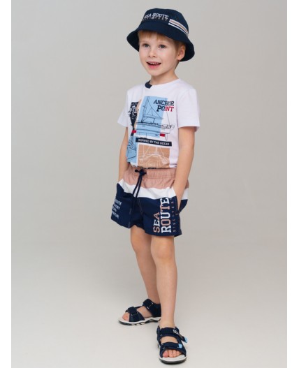 Панама текстильная для мальчиков тёмно-синий