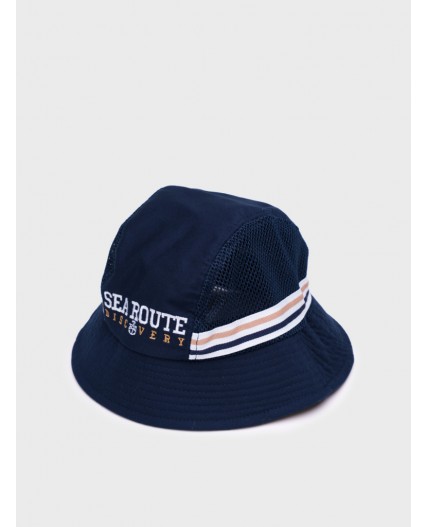 Панама текстильная для мальчиков тёмно-синий