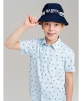 Панама текстильная для мальчиков тёмно-синий
