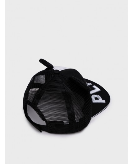 Кепка текстильная для девочек черный,белый