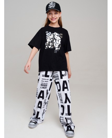 Кепка текстильная для девочек черный