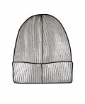 Шапка детская трикотажная для девочек серебряный