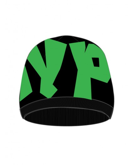 Шапка трикотажная для мальчиков черный,зеленый