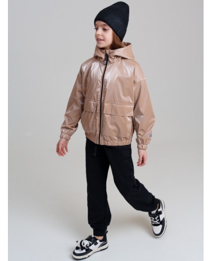 Шапка трикотажная для девочек черный