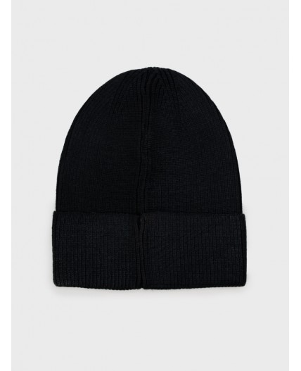 Шапка трикотажная для девочек черный