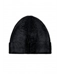 Шапка трикотажная для девочек черный