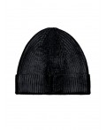 Шапка трикотажная для девочек черный